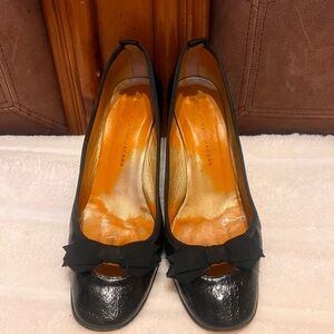 Marc Jacobs vintage Black Heels with Bow Accent size 8.5